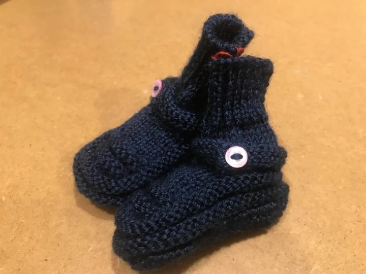 Chaussons de bébés 25 % de laine
