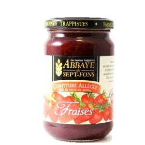 Confiture allégée de fraises de l'Abbaye de Sept-Fons