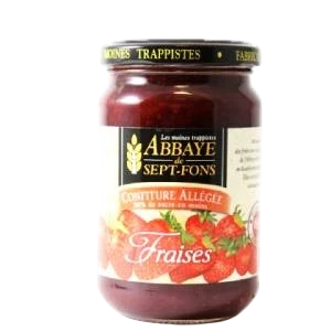 Confiture allégée de fraises de l'Abbaye de Sept-Fons