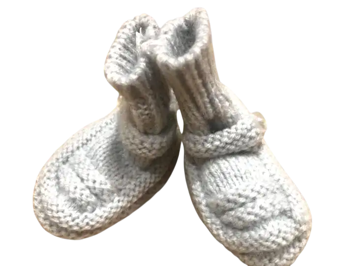 Chaussons de bébés 25 % de laine