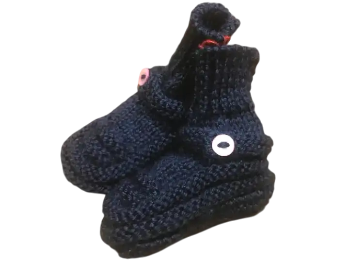 Chaussons de bébés 25 % de laine